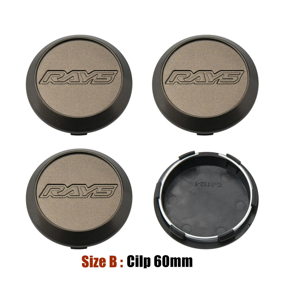 (60Mm Rays) Jdm Car Styling 3D Rays Wheel Center Cap 56Mm/60Mm/62Mm Sport Rim Cap Wheel Cover Cap Hubcaps Ce28 Te37 Re30 Ze40 Bronze/Black 6912713357675