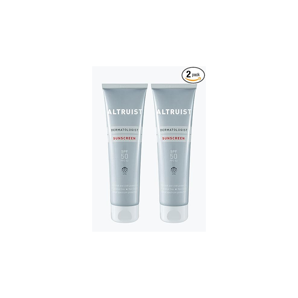 ALTRUIST Sunscreen SPF 50  2 x 100ml | High UVA Protection Skin Safe