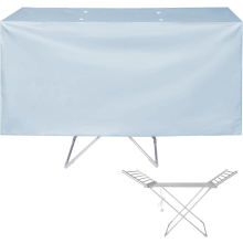 JUSJUBR Heated Clothes Airer Drying Cover Electric Heated Folding Clothes Dryer Airer Cover