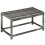 Outsunny Outsunny Outdoor Coffee Table, PE Rattan Side Table w/ Plastic Board, Grey 9