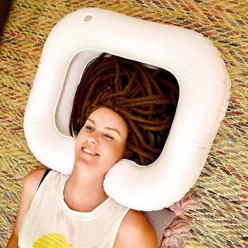 1 Pcs Inflatable Shampoo Basin for Bedside,shampoo Tub for Locs 1
