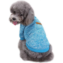 Pet Dog Clothes Knitwear Dog Sweater Soft Thickening Warm Pup Dogs Shirt Winter Puppy Sweater for Dogs (X-Large, Light Blue)