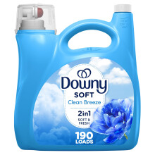 Downy Fabric Softener Liquid Clean Breeze Scent 140 fl oz 190 Loads