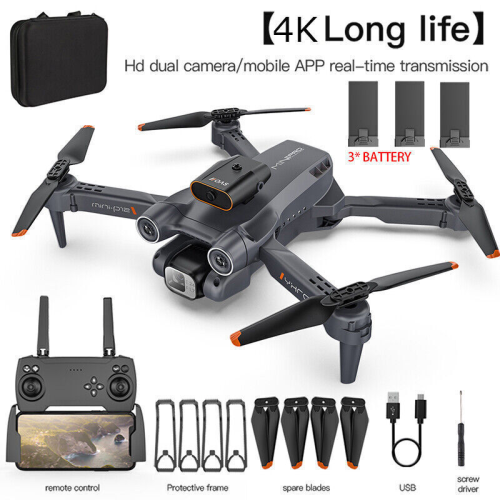Drone with HD Camera 4k GPS 3xBattery WIFI FPV Quadcopter