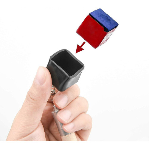 2 en 1 Support de craie portable pour queue de billard Pool Billiard Cue Spike Tool Prep Tool Chalk Holder 1