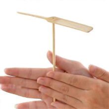 bamboo Dragonfly Flying Toy Children Hand Rubbing Propeller Flying Fairy Tale Toy