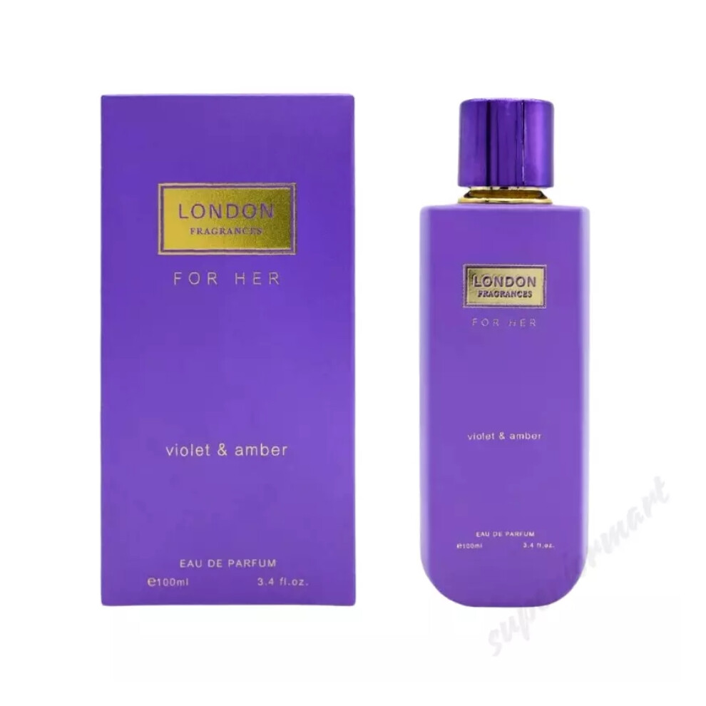 London Fragrances Violet & Amber Perfume 100Ml Eau De Parfum