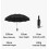 Automatic Opening and Closing Inverted Three-Fold Folding Umbrella Reflective Side with Flashlight 10