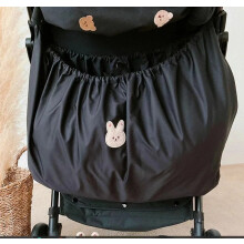 (Schwarzer Hase)Korea-Stil Neugeborenen-Babypflege-Wickeltasche Baby-Wickeltasche Stickerei gesteppter