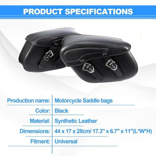 Μοτοσικλέτα Saddlebags Μεγάλης χωρητικότητας Πίσω Πλαϊνή Τσάντα 1