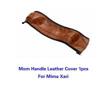 (Mama 1 Stück braun) Kinderwagen-PU-Leder-Griffabdeckungen für Mima Xari Kinderwagen-Bar-Hülle, schützende