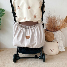 (Beiger Bär) Wiederverwendbare waschbare Babymilchflaschen-Windeltasche Outdoor-Reise-Kinderwagen-Hängeaufbewahrungs-Organizer
