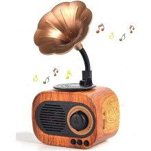 Retro Music Speaker Outdoor Speaker Loud Stereo Sound Rechargeable Speaker Built in Mic Support Answering Calls USB TF Card AUX for Home Party Office