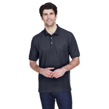 Heren Pima Piqu Polo met korte mouwen - WIT - XS (D0102H76UY8)
