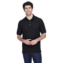 Heren Pima Piqu Polo met korte mouwen - WIT - XS (D0102H76URJ)