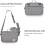 Pram Buggy Bag Organiser & Stroller Organiser,Large Stroller Storage with Deep Cup Holder(Grey) 10