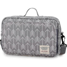 Pram Buggy Bag Organiser & Stroller Organiser,Large Stroller Storage with Deep Cup Holder(Grey)