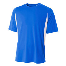 Cool Performance T-shirt met kleurblokken voor heren - ZWART WIT - 4XL (D0102H7K992)