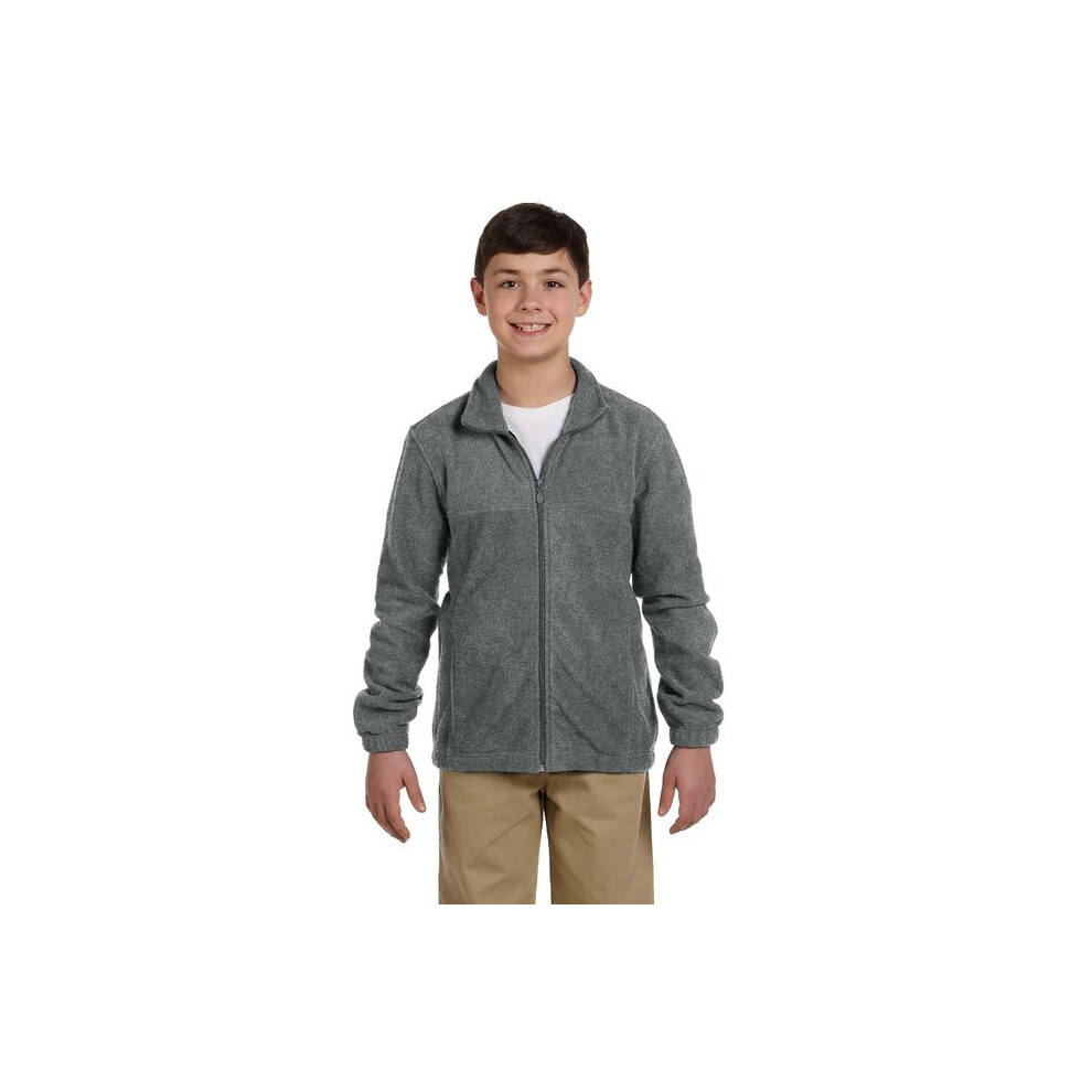 Fleecejacke Mit Durchgehendem Rei?Verschluss F?R Jugendliche (8 Oz) ? Sicherheitsgelb ? S (D0102H76T6P)-image