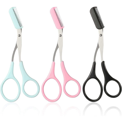 Curved Craft Scissors Stainless Steel Unisex Eyebrow Kit