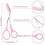 Curved Craft Scissors Stainless Steel Unisex Eyebrow Kit 3