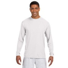 Cool Performance T-shirt met lange mouwen voor heren - ATLETISCH ORANJE - S (D0102H7KAL8)