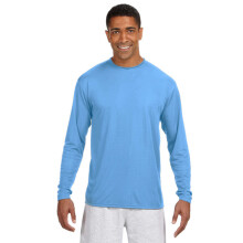 T-shirt rafra chissant manches longues pour homme - Orange athl tique - Taille S (D0102H7KBAX)