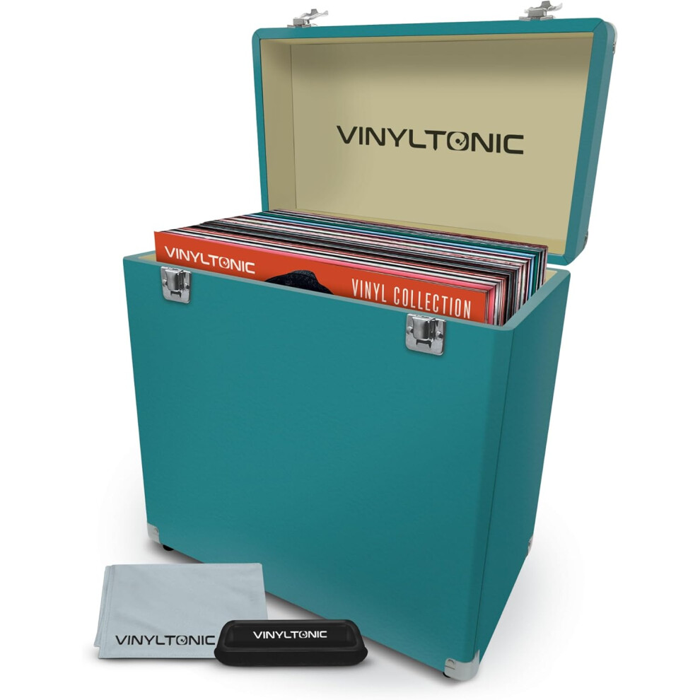Vinyl Tonic PU leather LP Case Turquoise (With VT04A)