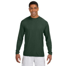 Cool Performance T-shirt met lange mouwen voor heren - ATLETISCH ORANJE - S (D0102H7KAQ2)