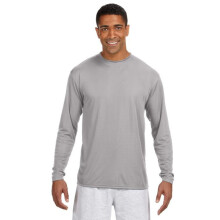 Cool Performance T-shirt met lange mouwen voor heren - ATLETISCH ORANJE - S(D0102H7KAMJ)
