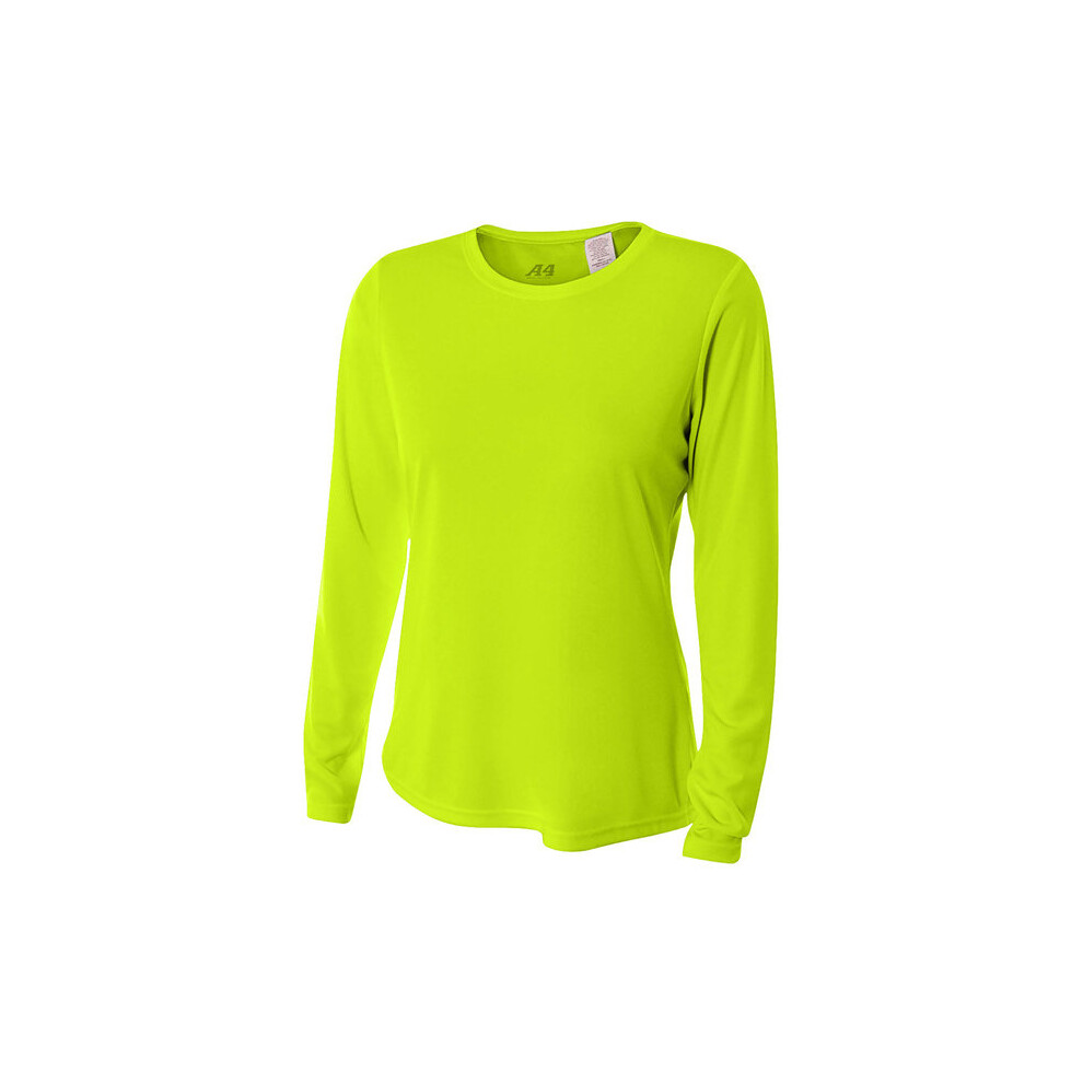 K?Hlendes Performance Crew-Shirt F?R Damen, Lang?Rmlig, Hellgelb, Xs (D0102H7Kcrt)-image
