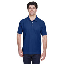 Mens Pima Piqu kortrmad polo - vit - XS (D0102H7NJHJ)
