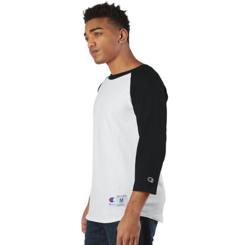 Champion Tricou raglan pentru adul?i - alb alb - S (D0102H7DNJX) 2