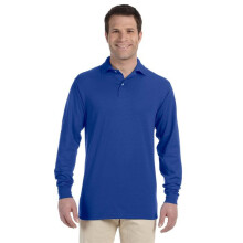 SpotShield Jersey Polo met lange mouwen voor volwassenen - BOSGROEN - S(D0102HI3FZ7)