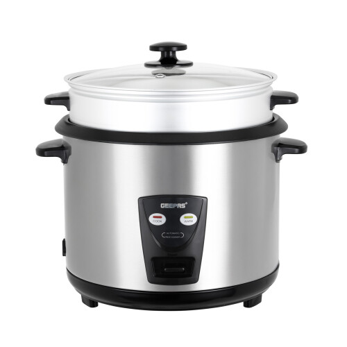 GEEPAS GEEPAS 1.8L Rice Cooker with Steamer | Keep Warm Function