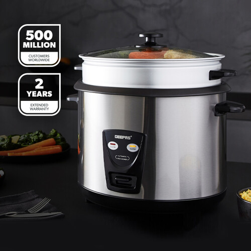 GEEPAS GEEPAS 2.8L Rice Cooker with Steamer | Keep Warm Function 1