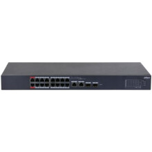 Switch - DAHUA - DH-CS4218-16ET-135 - 16 POE-poorten - 135W - Gigabit Ethernet