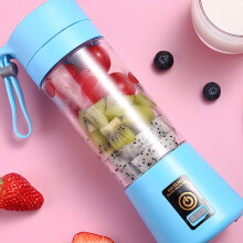 Mini Blender Portable Compact Fast Juice Blender bleu