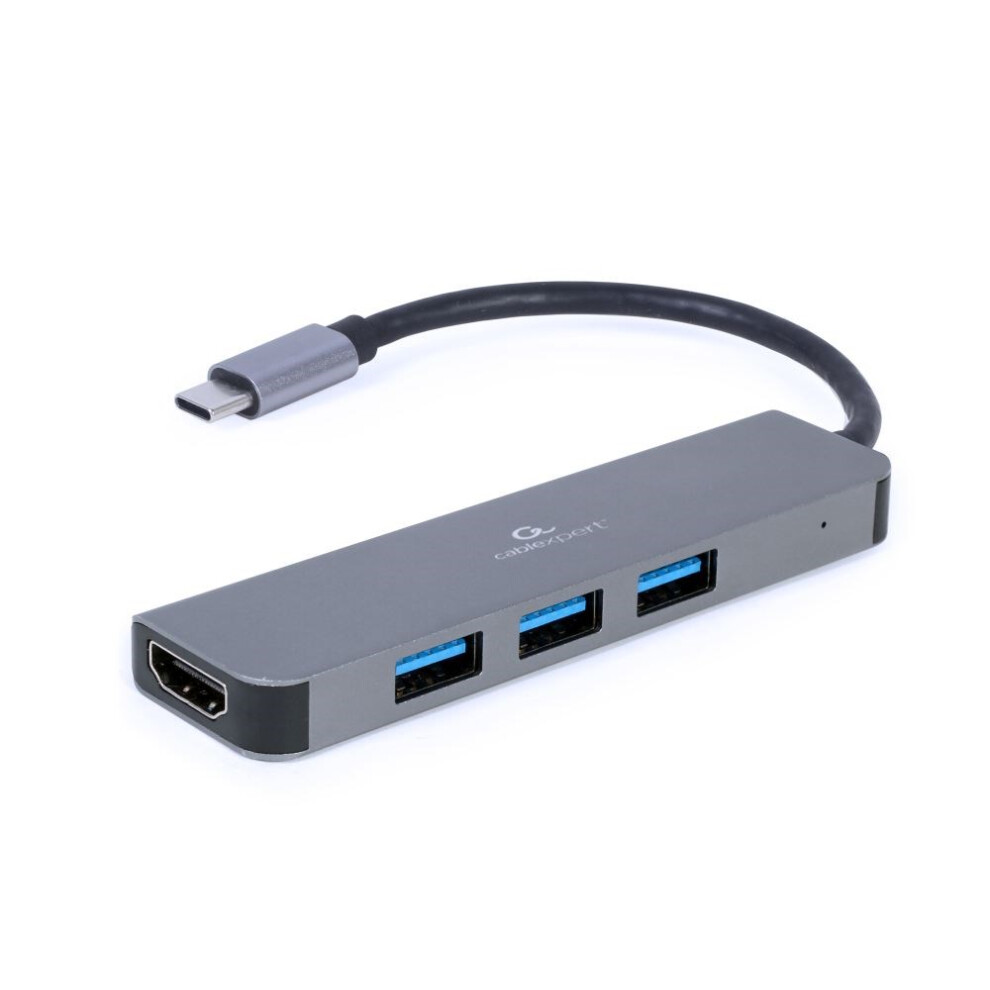 Gembird Grau A-Cm-Combo2-01 Usb Type-C 2-In-1 Multi-Port Adapter (Hub + Hdmi) - Image 5