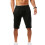 Short décontracté d'été pour homme Noir M 1