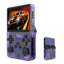 R36S Handheld Game Console Portable Retro Arcade Game Nostalgia Purple