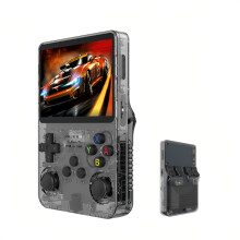 R36S Handheld Game Console Portable Retro Arcade Game Nostalgia Black