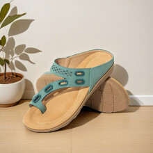 Women's flip flops with toe clip flat sandals 38