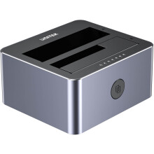 UNITEK Station dubbel voor 2.5' / 3.5' SATA harde schijven met kloonfunctie - USB-C 3.1 Gen 2 10Gbps