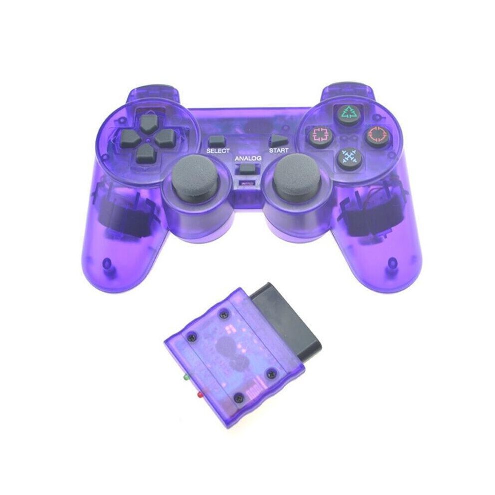 (Viola Trasparente) Controller Di Gioco Wireless, Controller Gamepad Wireless, Compatibile Con PS2