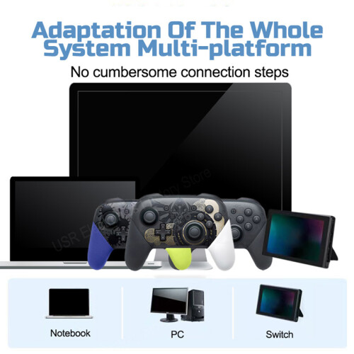 (Rot) Kabelloses Bluetooth-Gamepad für Nintend Switch Pro Controller Limited Theme Joystick für PC und 2