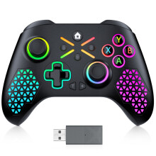 (RGB 01)Gaming Gamepad för Xbox Series X,S,Xbox One Controle PC med 650mAh batteri, trådlös handkontroll,