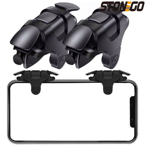 (Schwarz) Mobile Game Controller Game Trigger für PUBG/Fortnite/Call of Duty, Shooter Sensitive Controller 1