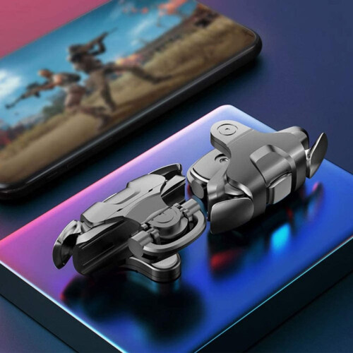 (Schwarz) Mobile Game Controller Game Trigger für PUBG/Fortnite/Call of Duty, Shooter Sensitive Controller