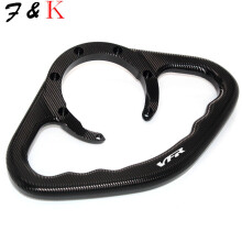 (Czarny)Z logo do motocykla Honda VFR 400 750 800 VFR1200F Uchwyty dla pasażera Uchwyt zbiornika
